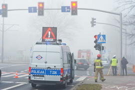 Zderzenie audi z citroenem na ul. Płk. Dąbka