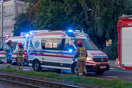 Wypadek na Grunwaldzkiej, trzy osoby w szpitalu