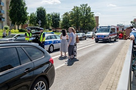 Wypadek i śmierć motocyklisty na ul. 12 Lutego