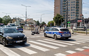 Wypadek i śmierć motocyklisty na ul. 12 Lutego