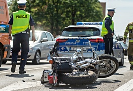 Wypadek i śmierć motocyklisty na ul. 12 Lutego