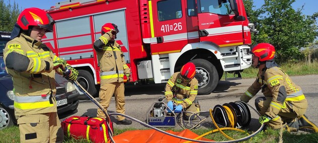 Poważny wypadek drogowy w okolicach Płoskini