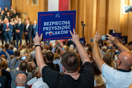 Jarosław Kaczyński w Elblągu. O prawach kobiet i dogonieniu Danii