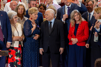 Jarosław Kaczyński w Elblągu. O prawach kobiet i dogonieniu Danii