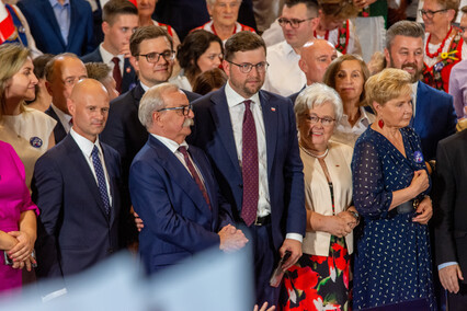 Jarosław Kaczyński w Elblągu. O prawach kobiet i dogonieniu Danii