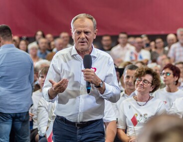 Donald Tusk w Elblągu mówił o porcie