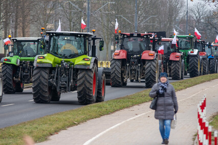 \"Potrzebujemy konkretnych rozwiązań\". Rolnicy protestowali na ulicach Elbląga