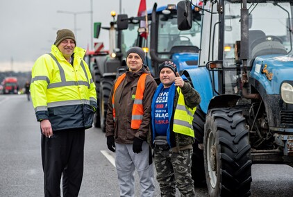 Protest rolników w Elblągu. \"Sprowadzanie towarów z Ukrainy nas rujnuje\"