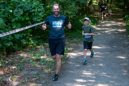 „Mama, dawaj“. Zobacz zdjęcia z Jump&Run w Bażantarni