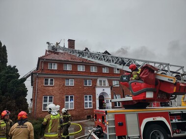 Pożar klasztoru w Braniewie