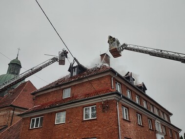 Pożar klasztoru w Braniewie