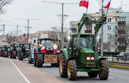 Rolnicy protestowali w Elblągu. „Żywność spoza UE jest nafaszerowana pestycydami”