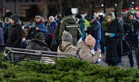 Wigilijny piątek na Placu Dworcowym