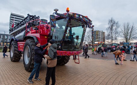 Gorący bigos, jemioła i życzenia od rolników