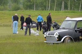 Heikki Kovalainen grał w golfa w Pasłęku!