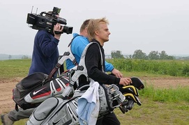 Heikki Kovalainen grał w golfa w Pasłęku!