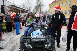 Prezenty przyjechały na motocyklach