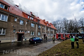 Pożar na Sadowej, mieszkańcy ewakuowani