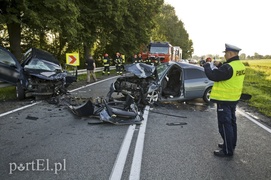 Czołowe zderzenie pod Elblągiem