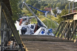 Wypadek na pochylni w Kątach