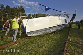 Wypadek na pochylni w Kątach