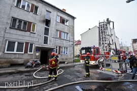 Pożar w budynku na Dolnej