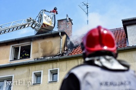 Pożar w budynku przy ul. Ogrodowej