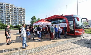 W autobusie polała się krew