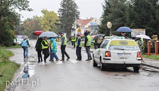 Deszczowy protest w Gronowie Górnym