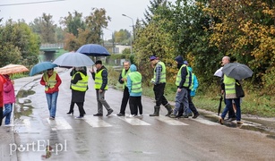 Deszczowy protest w Gronowie Górnym