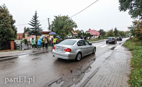 Deszczowy protest w Gronowie Górnym