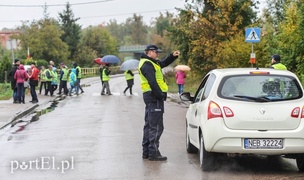 Deszczowy protest w Gronowie Górnym