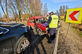 Zderzenie volkswagena z kią na drodze krajowej nr 22