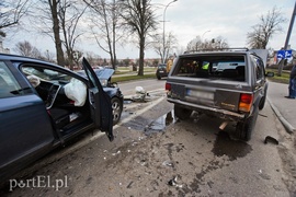 Kolizja trzech samochodów na al. Grunwaldzkiej