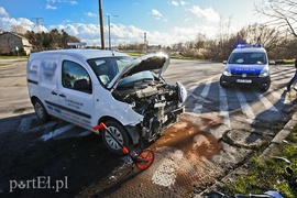 Wypadek na skrzyżowaniu ul. Mazurskiej z al. Odrodzenia