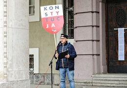 Protestowali w obronie sędziego 