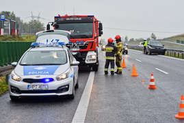 Kolizja bmw z dostawczym fordem