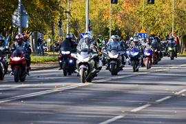 Motocykliści pożegnali Beatę Kisiel