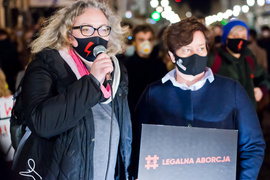 Kolejny protest w Elblągu, tym razem z udziałem Marty Lempart