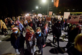 Kolejny protest w Elblągu, tym razem z udziałem Marty Lempart